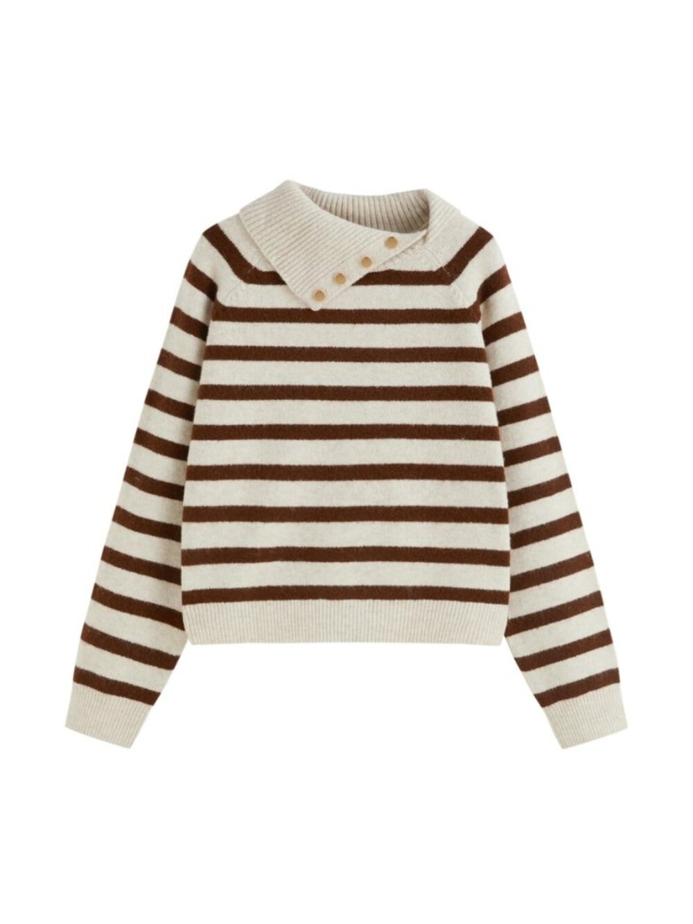 Wool Blend Sweaters for Women Striped Turtleneck Pullover